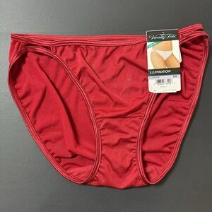 Vanity Fair Bikini Panties Size 6 Red Women's NWT